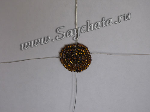 Подсолнух из бисера