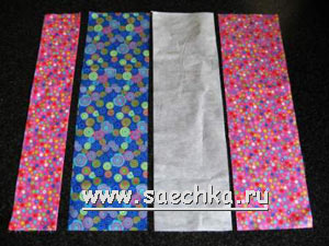 Пенал из ткани для цветных карандашей