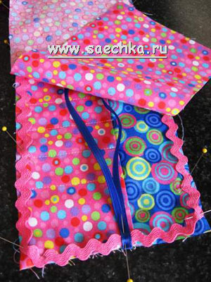 Пенал из ткани