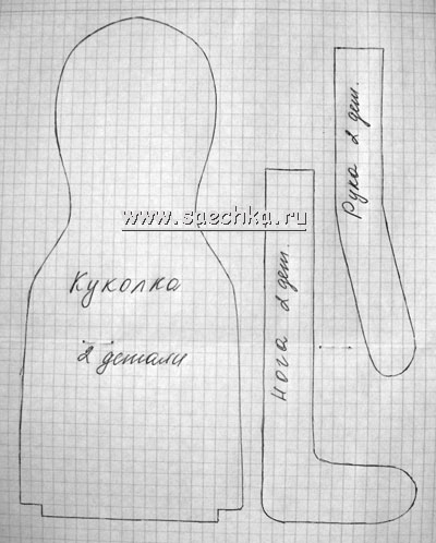 Выкройка куклы