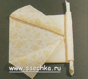 Складывание салфетки - Спаржа