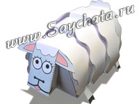 Овечка из бумаги