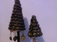 Ёлочка из кофейных зерен