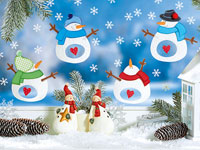 Украшение окон к Новому году из бумаги