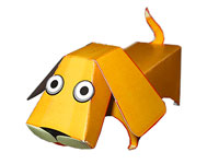 Собака (паперкрафт)