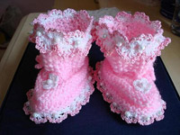 Пинетки спицами