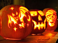 Трафареты для тыквы к Halloween