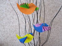 Птички из бумаги