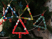 Ёлки из палочек