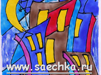 Картина витражными красками