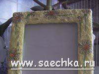 Рамочка для фотографии в стиле декупаж с сахаром