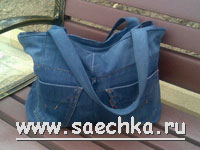 Сумка из джинсов