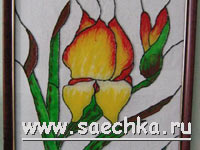 Картина с помощью красок Window Color
