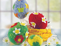 Валяние пасхальных яиц