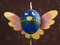 Петушок для украшения цветочных горшков