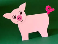Свинья из бумаги