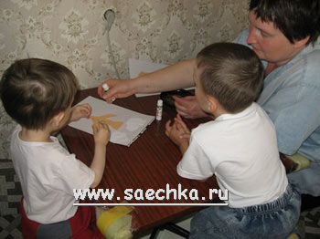 65 занятие - Самолет (аппликация)