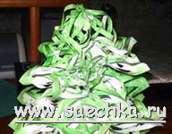 Елочка из объемных снежинок