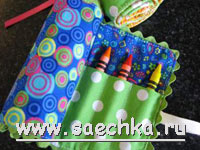 Пенал из ткани для малышей и их карандашей