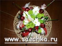 Конфетно-цветочный букет
