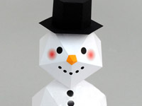 Снеговик (оригами)